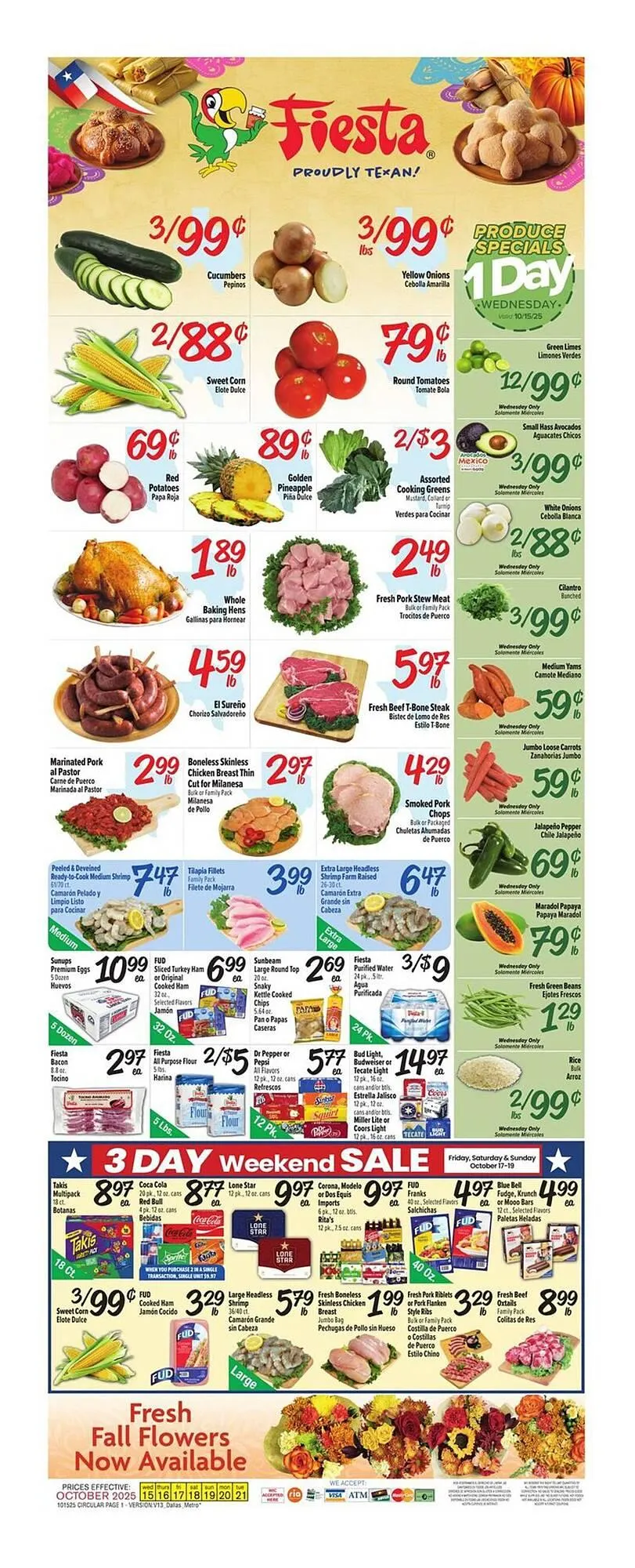 Weekly ad Fiesta Mart weekly ad from October 15 to October 21 2025 - Page 1