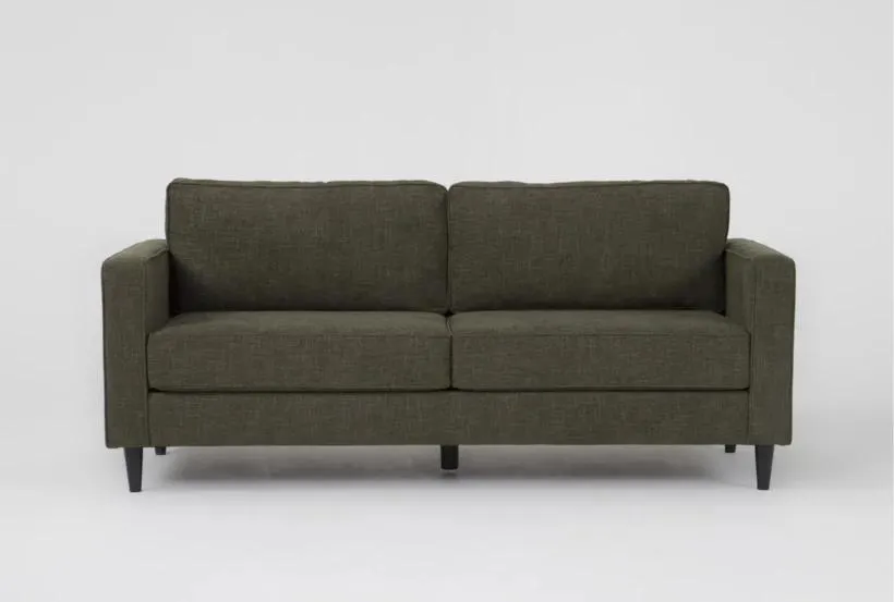 Calais III Green 78" Modern Sofa