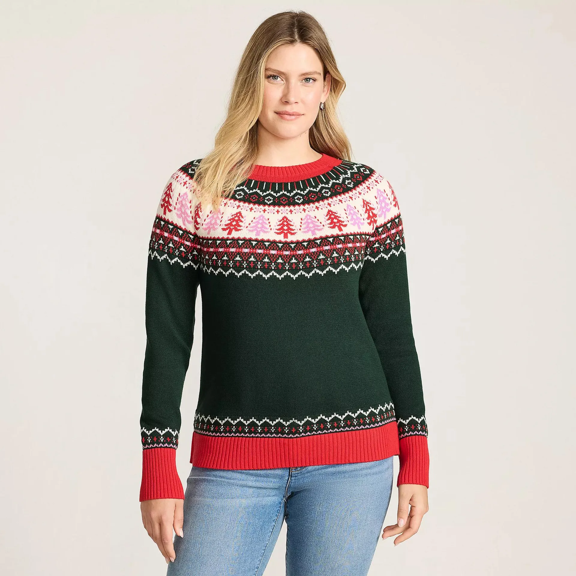 Women's Drifter Jacquard Raglan Crew Neck Sweater