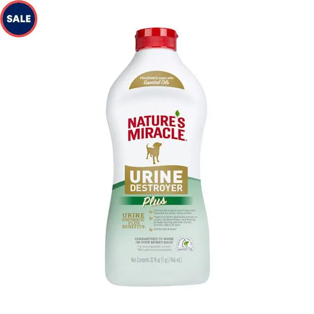 Nature's Miracle Urine Destroyer Plus Squeeze Jar for Dogs, 32 fl. oz.