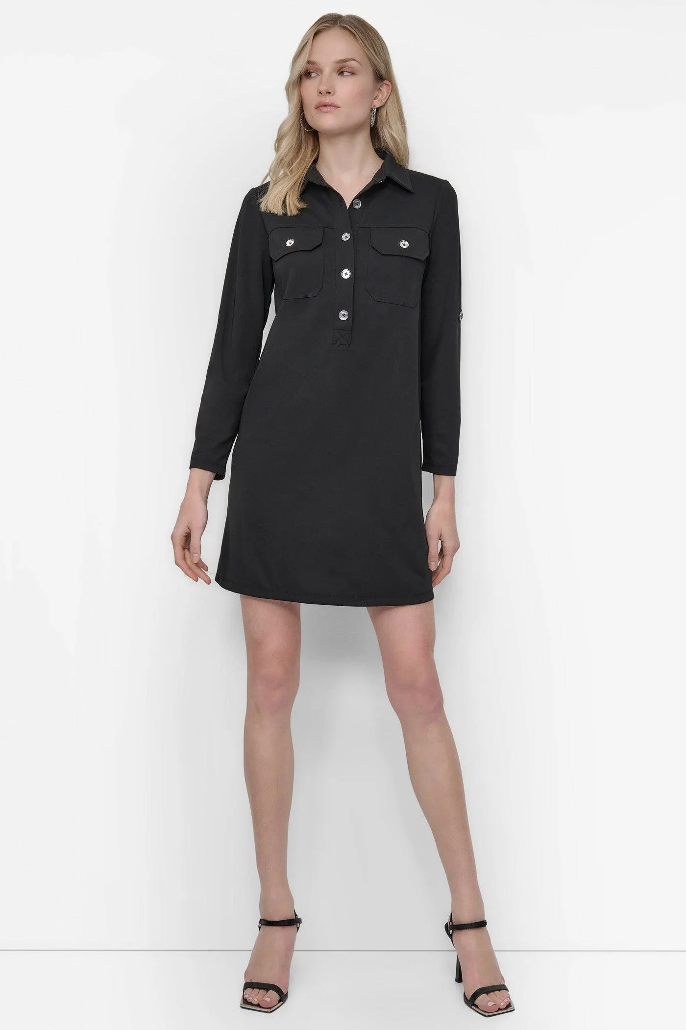 CARGO SHIFT POPOVER SHIRT DRESS