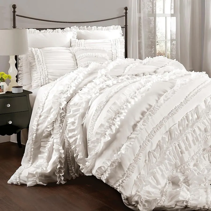 Lush Decor White Solid King Comforter