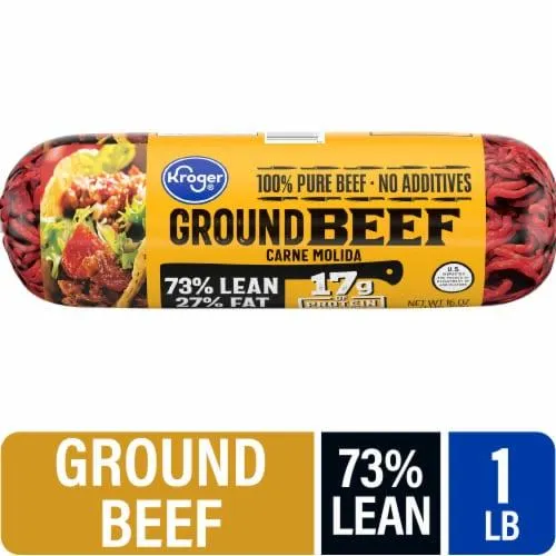 Kroger® 73/27 Ground Beef Roll 1 LB
