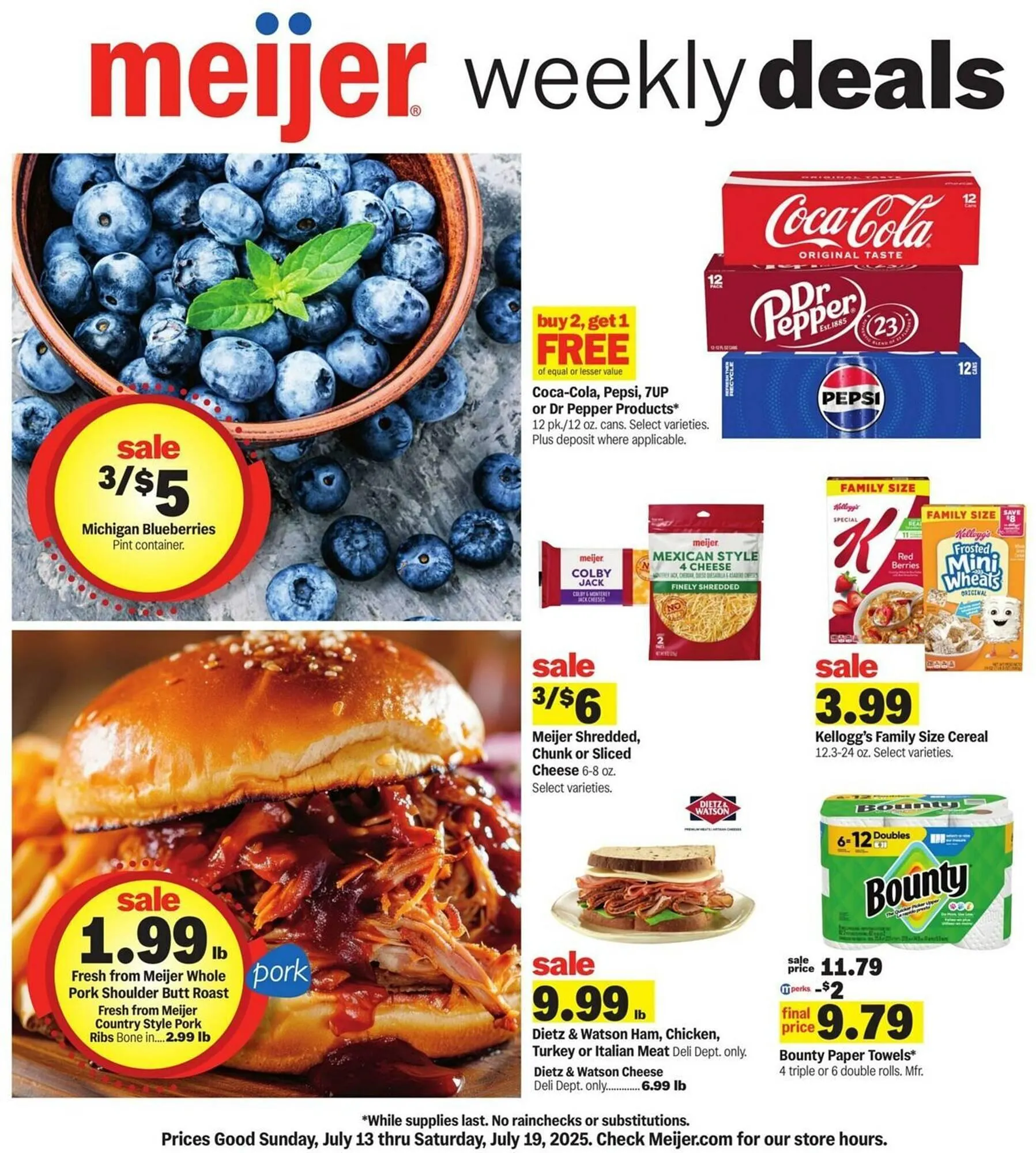 Weekly ad Meijer Weekly Ad from July 13 to July 19 2025 - Page 1