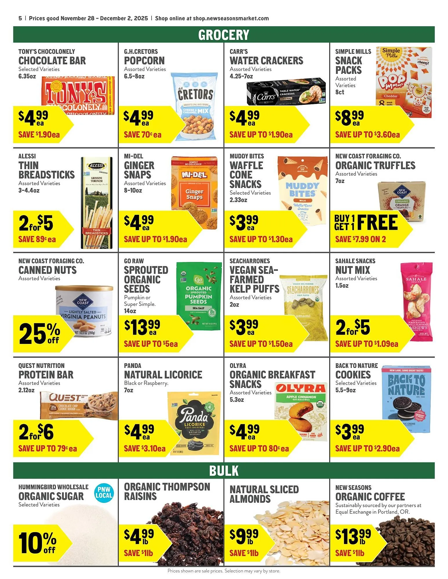 Weekly promotion New Seasons Market weekly ad spanning from November 28 to December 2 2025 - Page 5 for Catalogue 365
