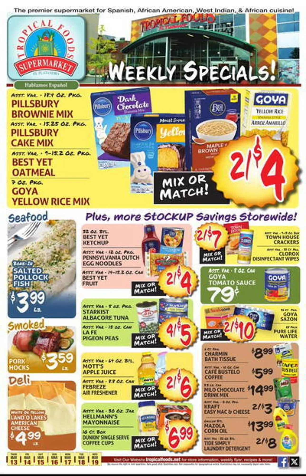 Tropical Foods Supermarket Weekly Ad - 1