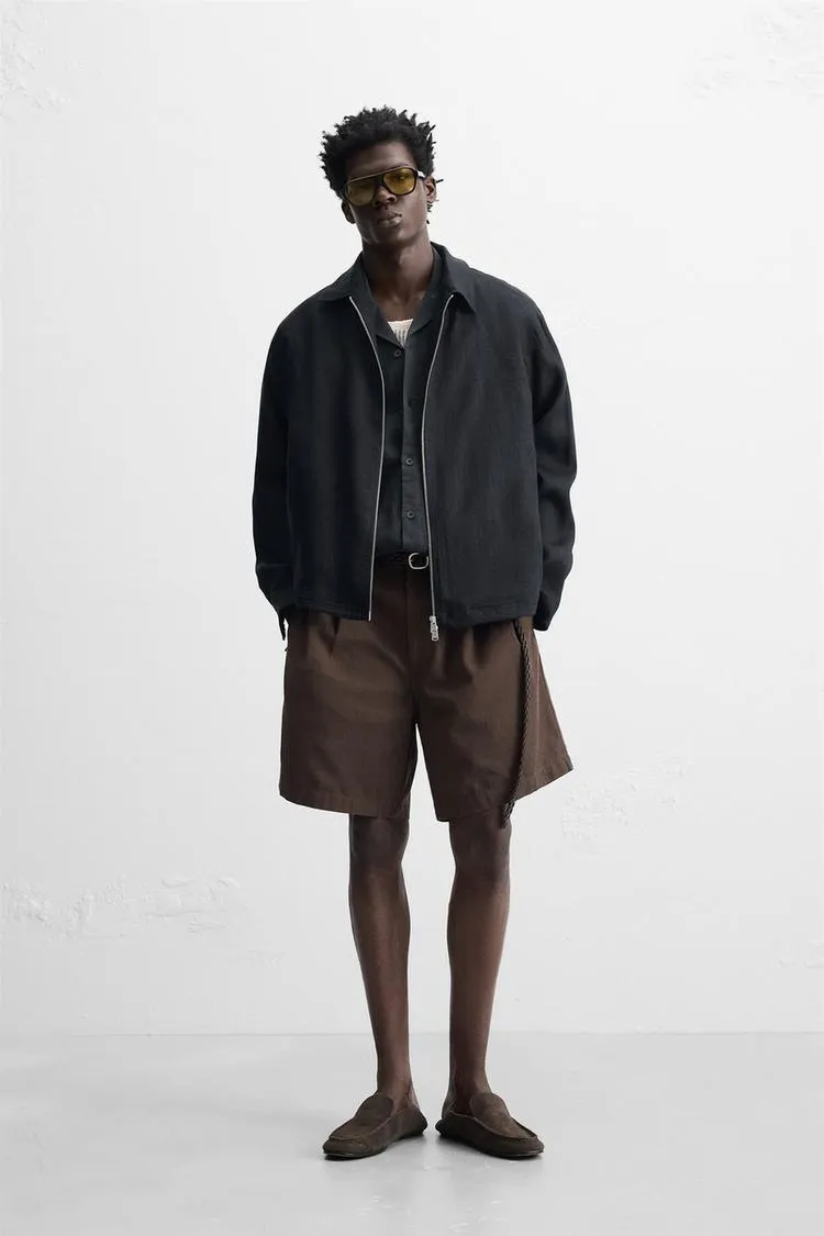 100% LINEN OVERSHIRT