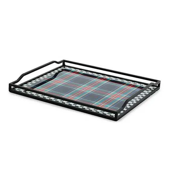 Tartan Black Butler's Tray
