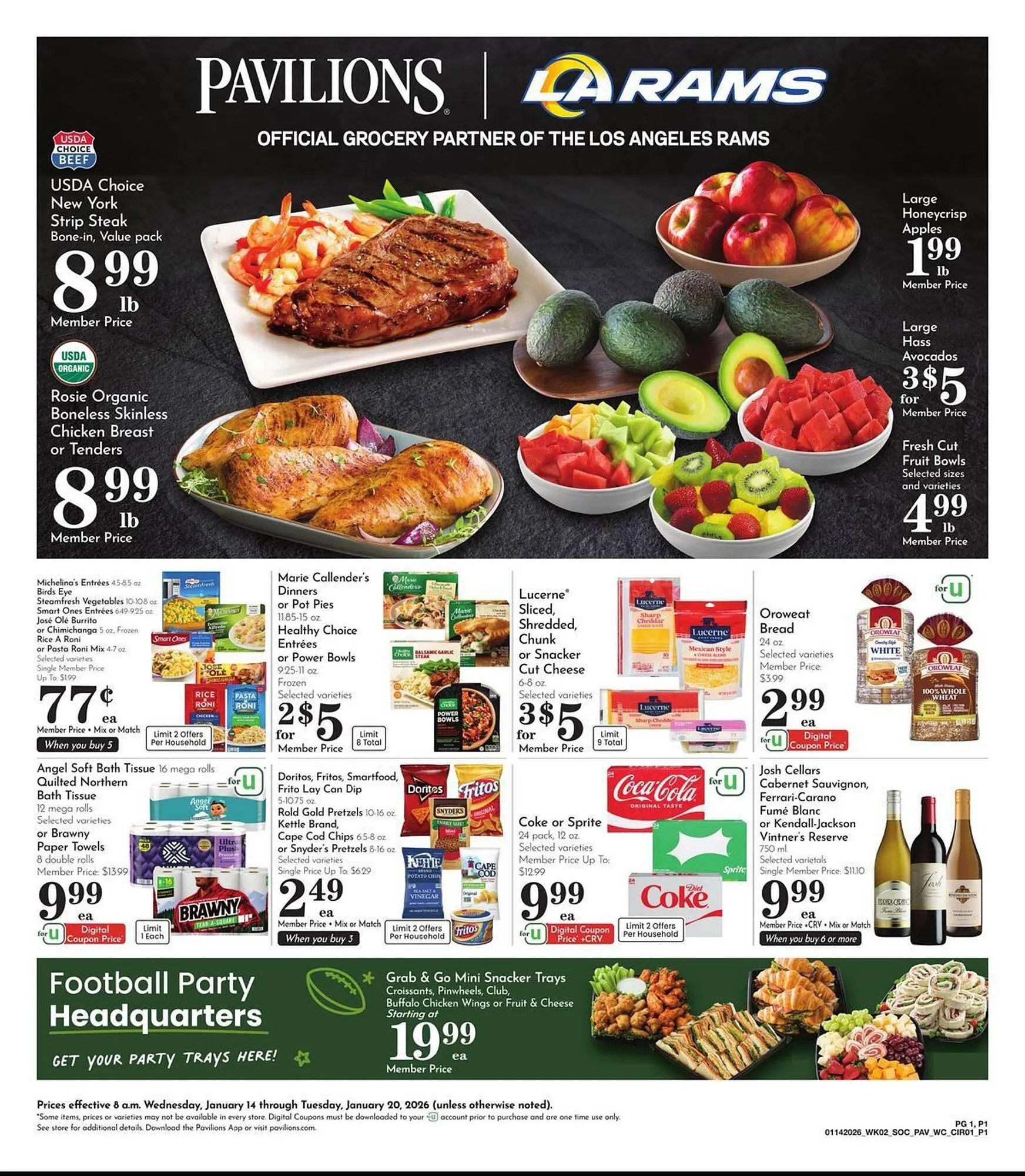 Weekly ad Pavilions weekly ad from January 14 to January 20 2026 - Page 1