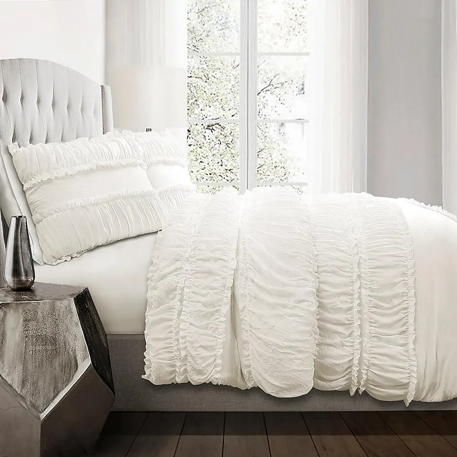 Lush Decor White Solid Full/Queen Comforter
