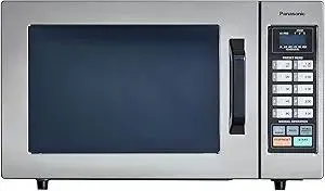 Panasonic NE-1054F Stainless Steel with 10 Programmable Memory, Touch Screen Control and Bottom Energy Feed, 5", Stainless