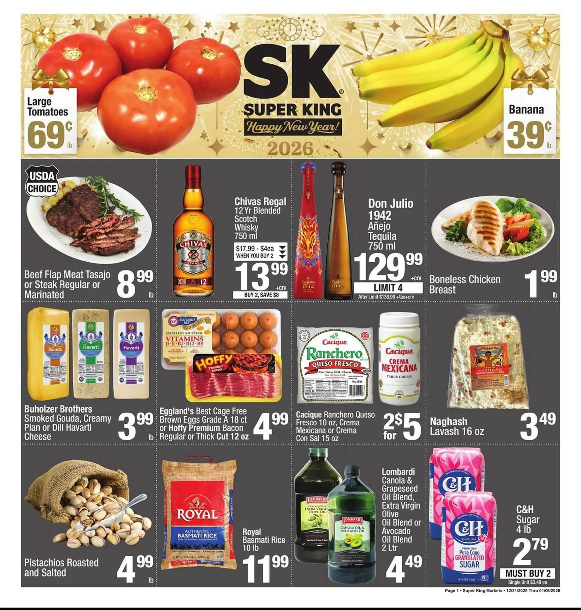 Weekly ad Super King Markets weekly ad from December 31 to January 6 2026 - Page 1