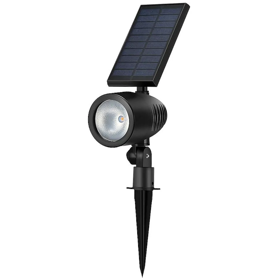 Harbor Breeze 60LM 0.6 -Watt Black Solar LED Flood light