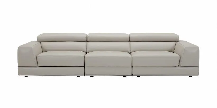 Amadeo 3-Piece Modular Sofa Light Gray