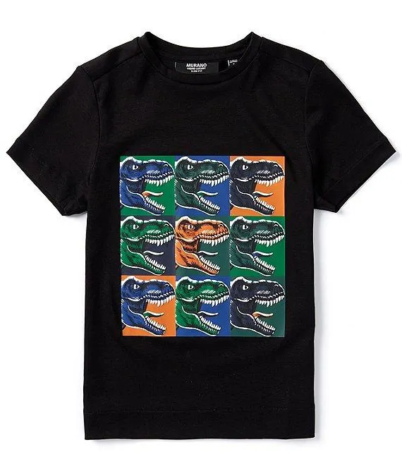 Big Boys 8-20 Short Sleeve Dino Graphic T-Shirt