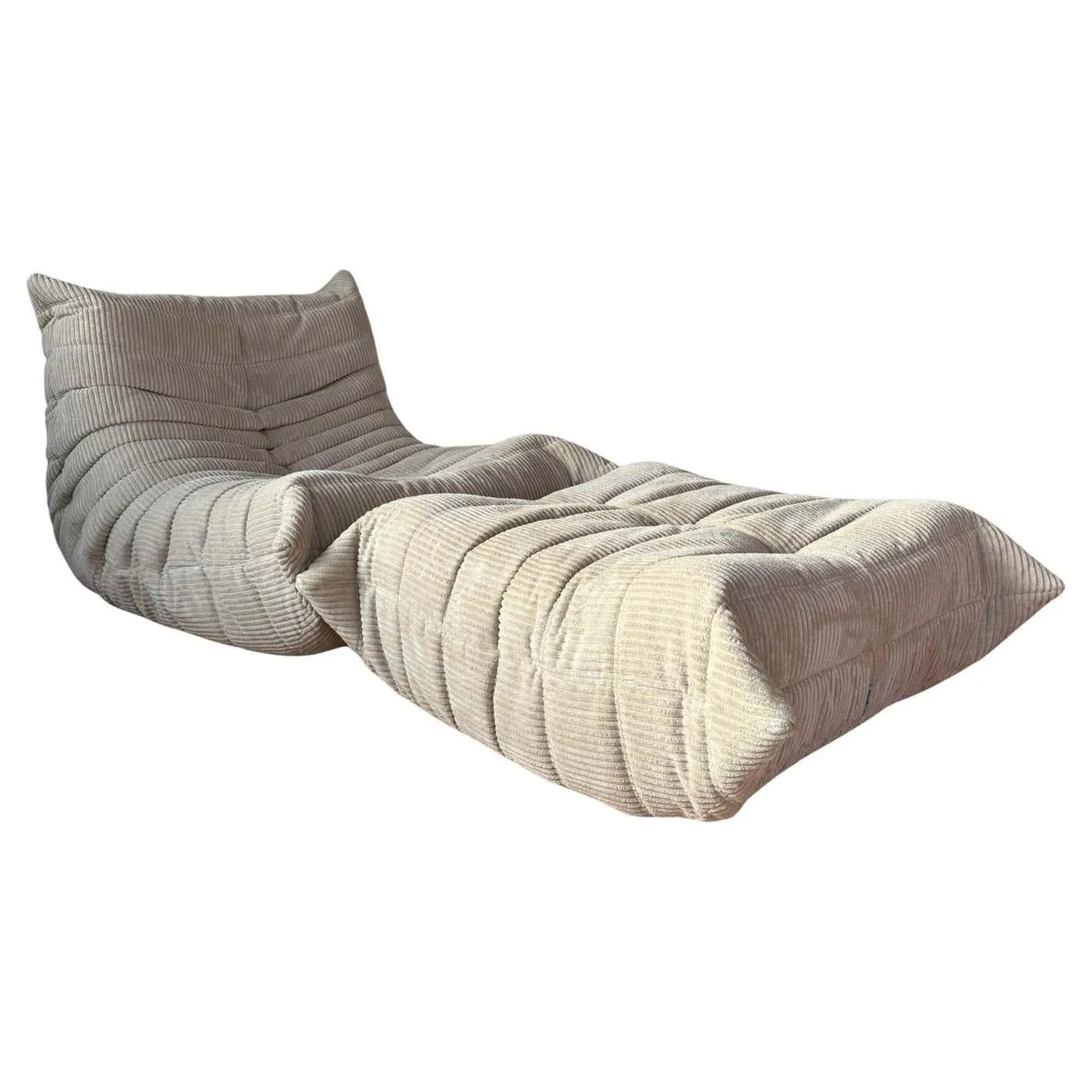 Togo Lounge Chair and pouf by Michel Ducaroy for Ligne Roset