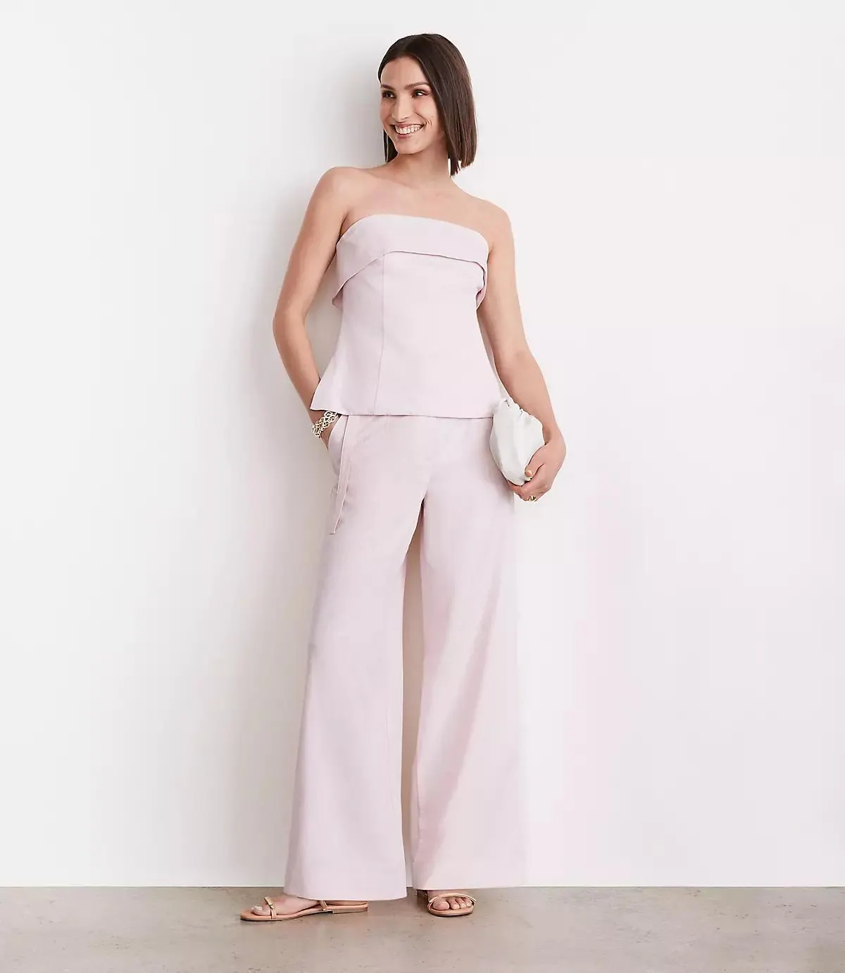 LOFT Versa Pure Spun Foldover Strapless Top