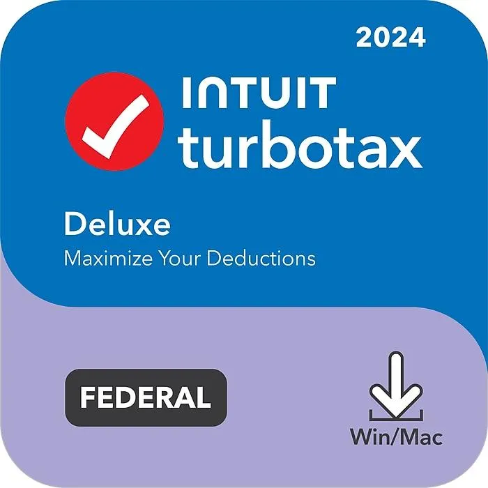 TurboTax Deluxe 2024 1 User,