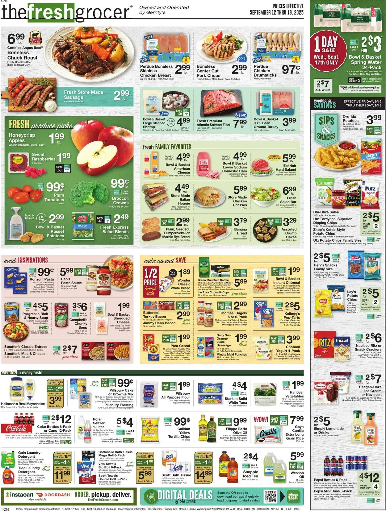 Weekly ad Gerrity's Supermarkets Current weekly ad from September 11 to September 18 2025 - Page 1