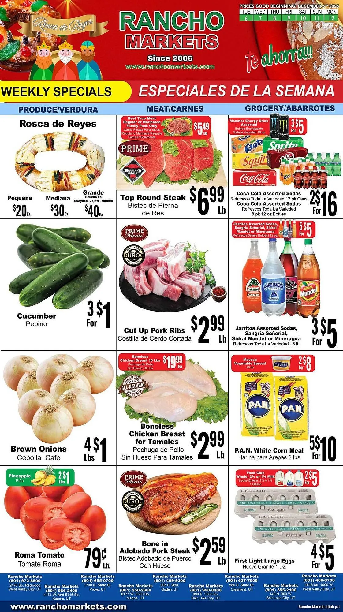 Rancho Markets weekly ad - 1