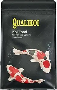 Koi Fish Food [4.4 lb] Growth and Color Enhancer - High Protein Floating Pellets for Koi and Goldfish, Pond Fish Food with Spirulina and Astaxanthin Small Pellet