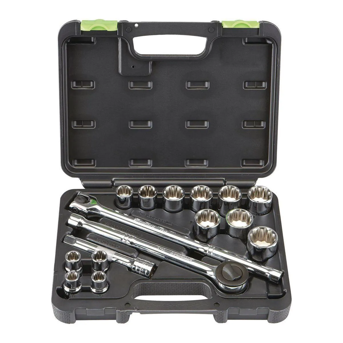 1/2 in. Drive Metric Socket Set, 16-Piece