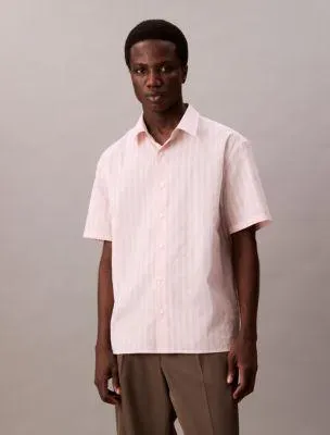 Stripe Relaxed Button-Down Shirt