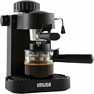 IMUSA USA GAU-18202 4 Cup Espresso/Cappuccino Maker,120 volts, Black