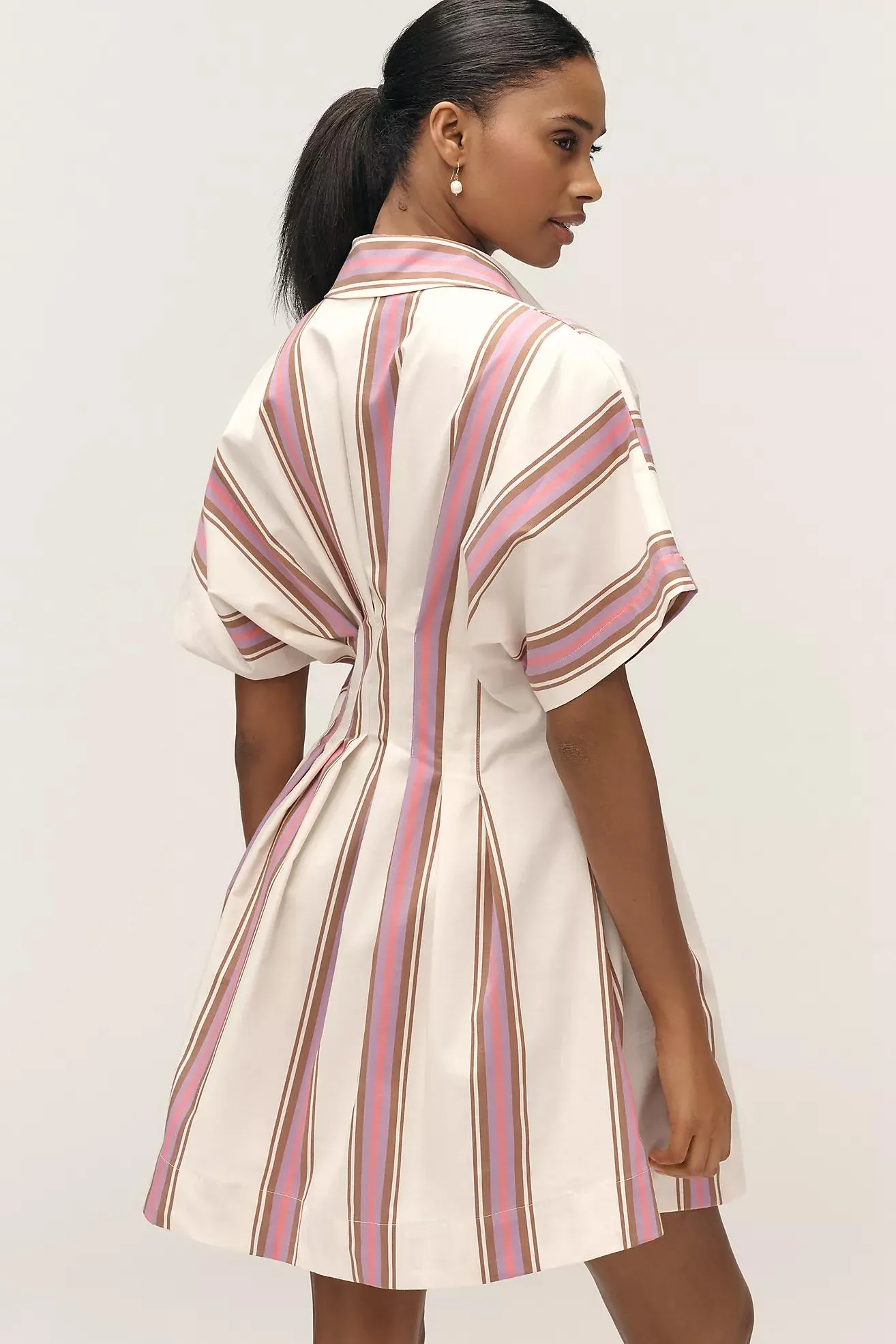 The Tobie Mini Shirt Dress by Exquise