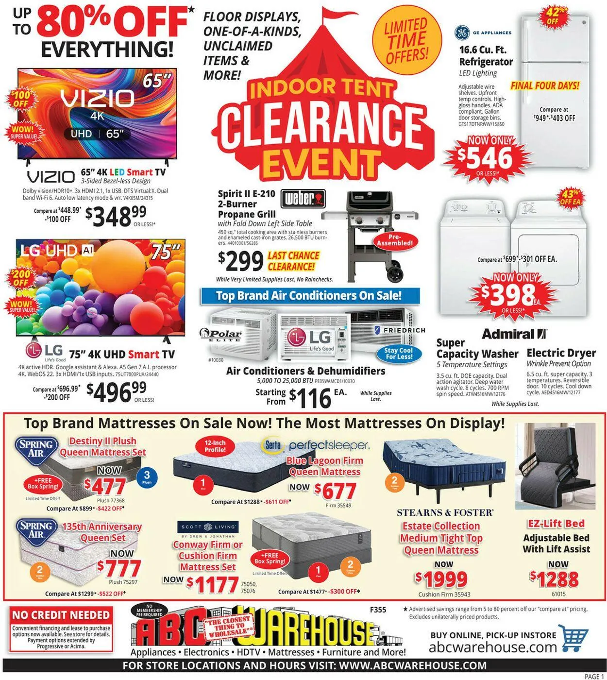 Weekly ad ABC Warehouse Current weekly ad from June 1 to June 7 2025 - Page 1