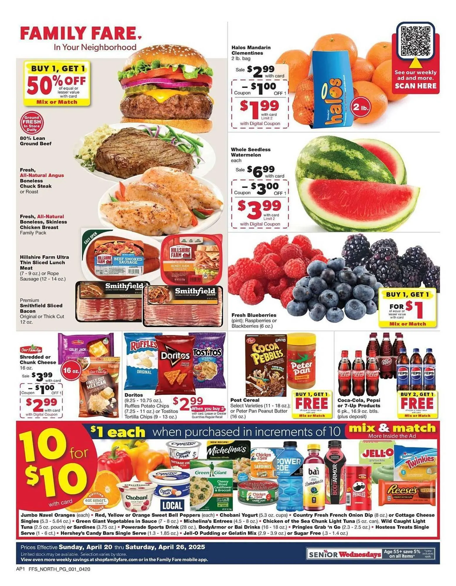 Weekly ad Family Fare Weekly Ad from April 20 to April 26 2025 - Page 1