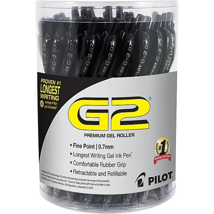Pilot G2 Retractable Gel Pens,