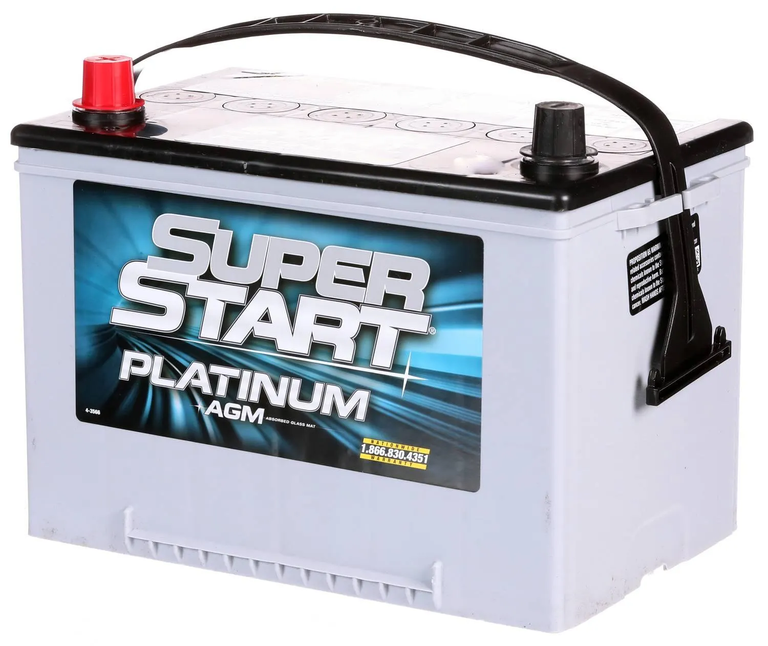 Super Start Platinum AGM Top Post Battery Group Size 34 - 34PLT