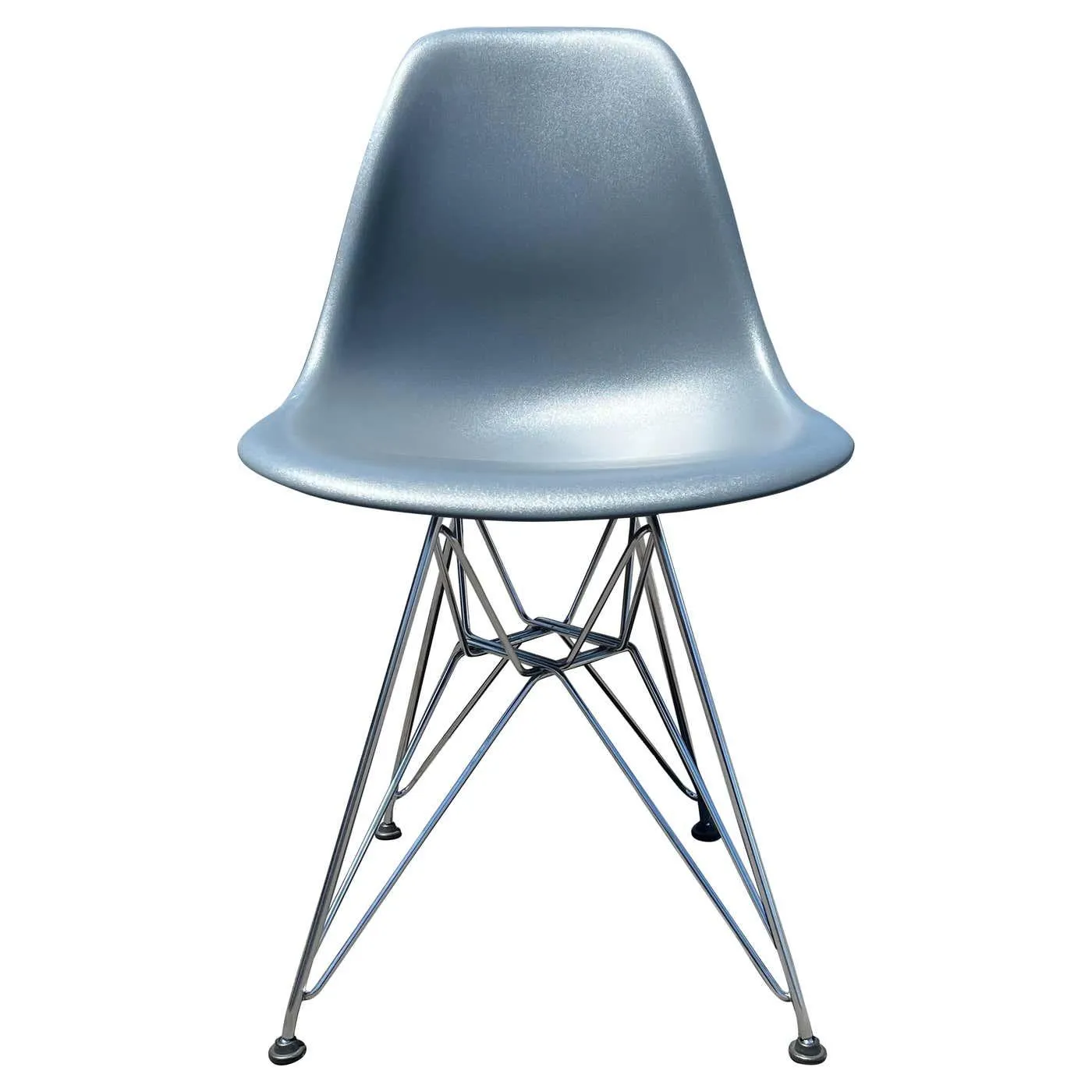 Eames Molded Plastic Side Chair Grey, Herman Miller Chairs