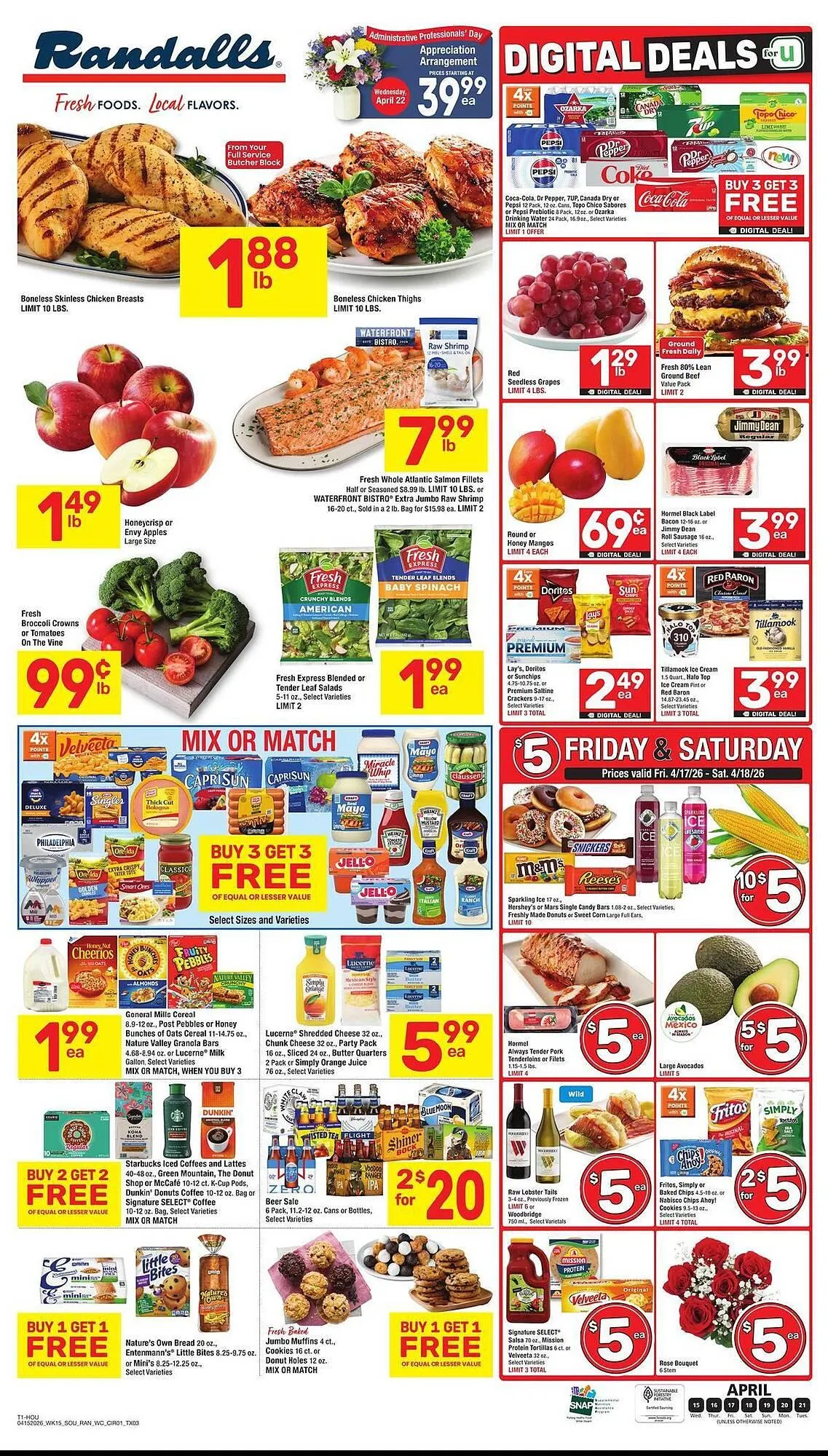 Weekly ad Randalls weekly ad from April 15 to April 21 2026 - Page 1