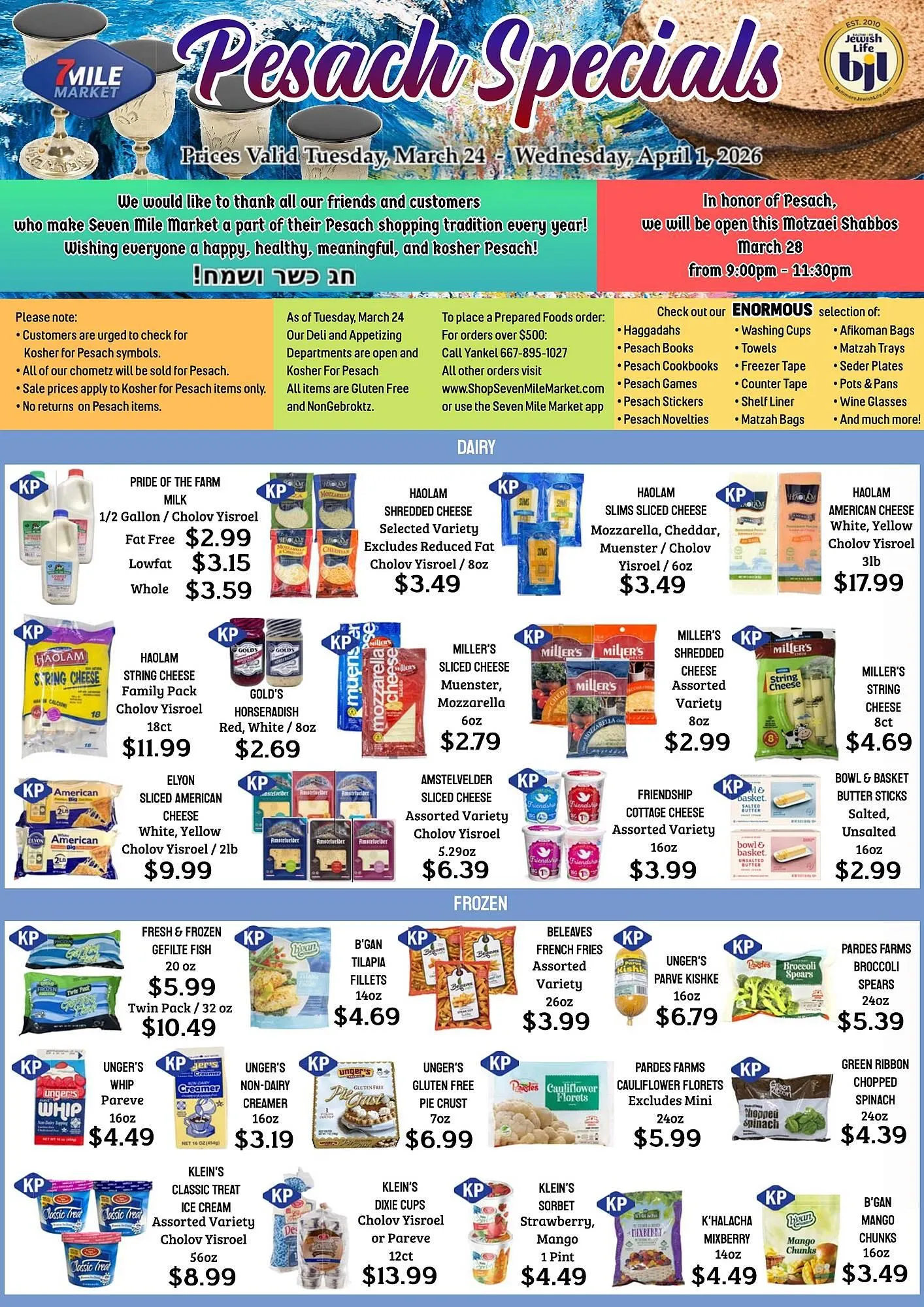 Weekly ad Seven Mile Market circular from March 24 to April 1 2026 - Page 1