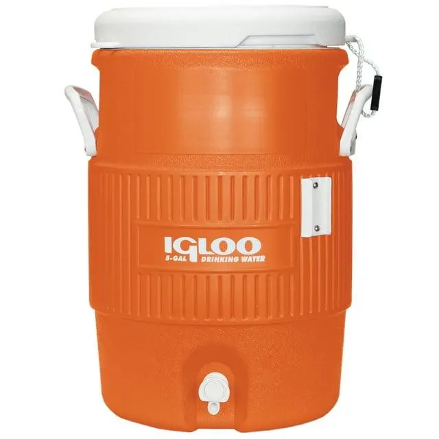 Igloo 5 Gallon Heavy-Duty Polyethylene Beverage Cooler Jug - Orange (18.9 LT Capacity)