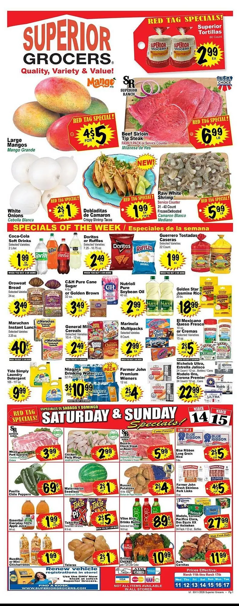 Superior Grocers weekly ad - 1
