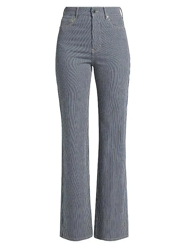 Crosbie High-Rise Striped Jeans