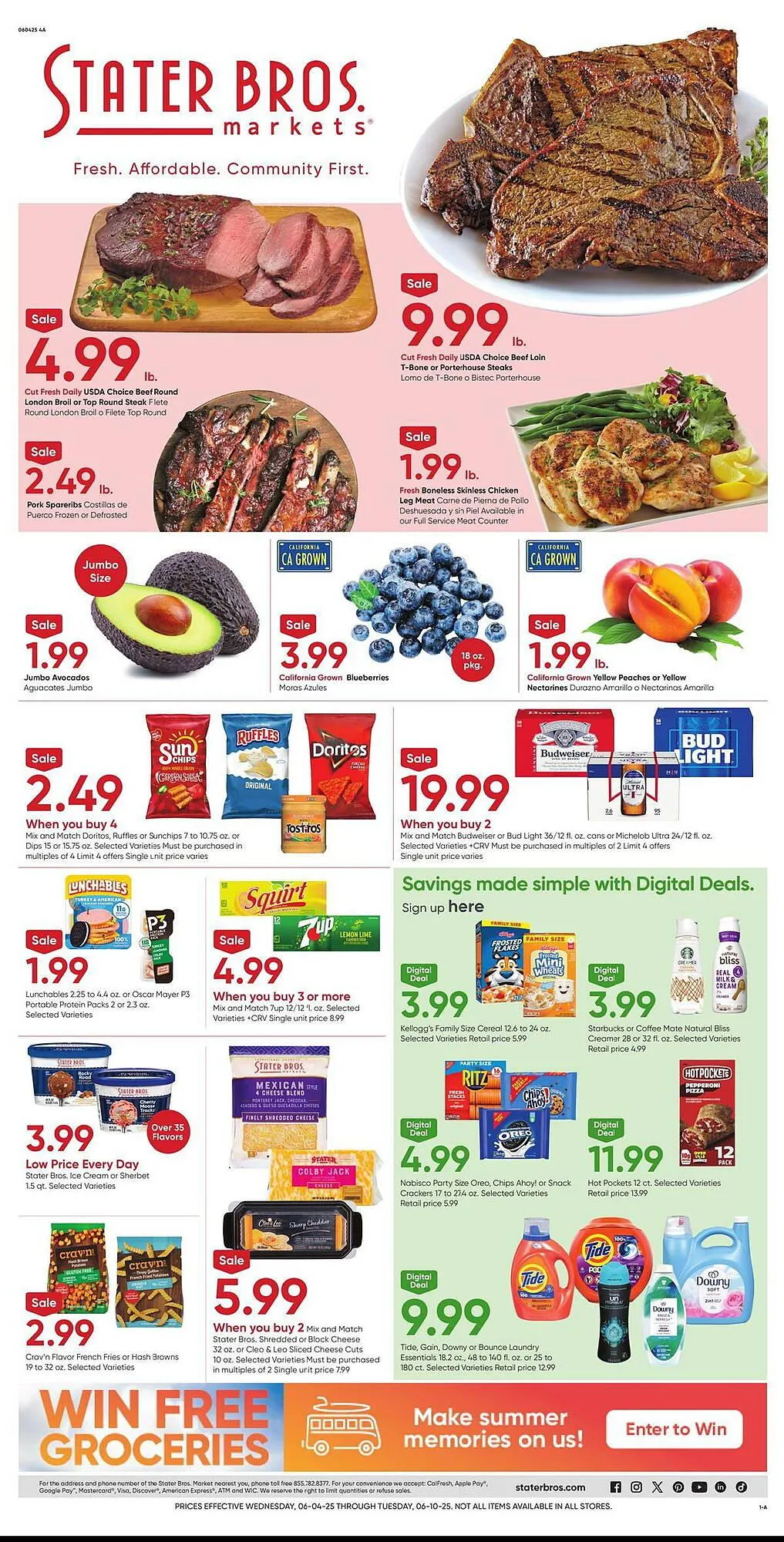 Weekly ad Stater Bros Weekly Ad from June 4 to June 10 2025 - Page 1