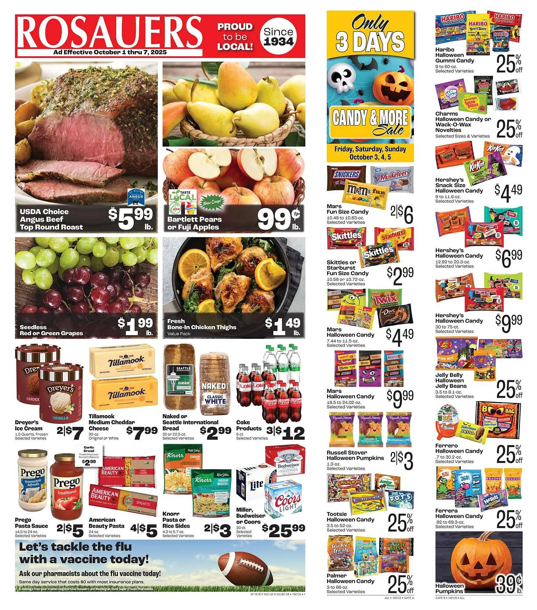 Weekly ad Rosauers weekly ad from October 1 to October 7 2025 - Page 1
