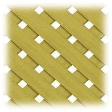 Lattice, 5/8 in x 4 ft x 8 ft - Southern Pine, Pressure Treated, Privacy Panel, 1 1/8 in. Openings