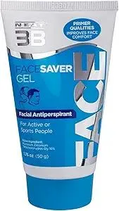 3B Face Saver Antiperspirant Gel for Facial Perspiration & Shine, White and Blue, 1.76 Fl Oz