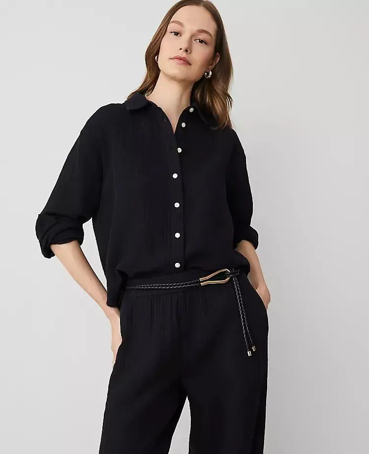 Gauze Oversized Blouse