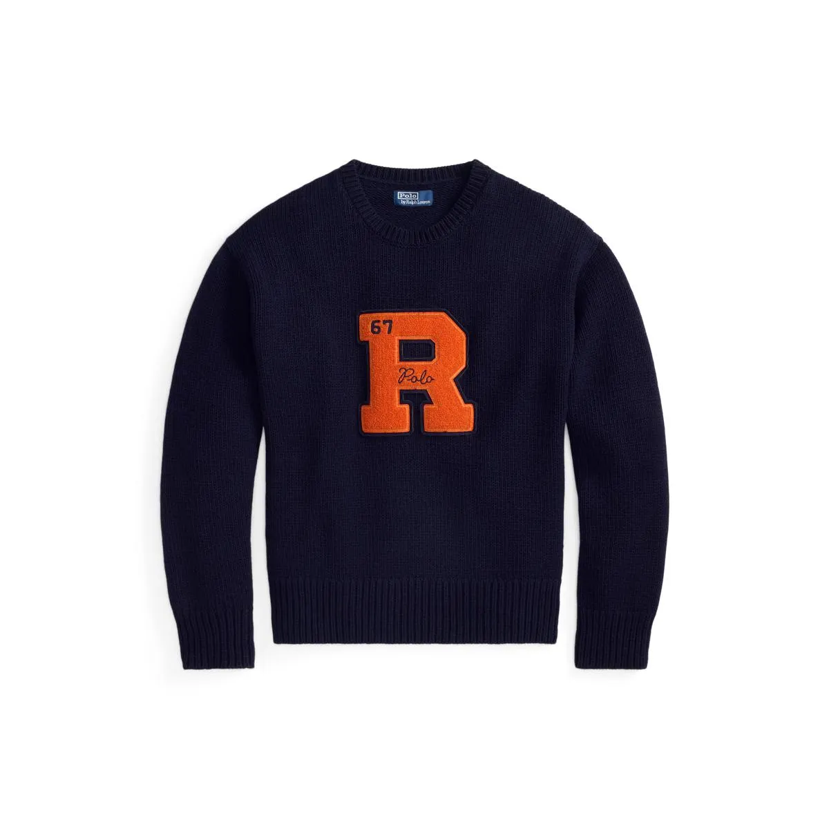 Vintage Fit Wool Letter Sweater