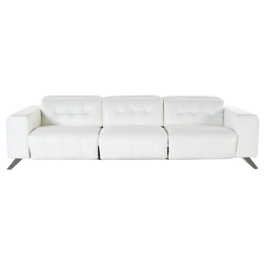 Oversized Leather Sofa w/2PWR