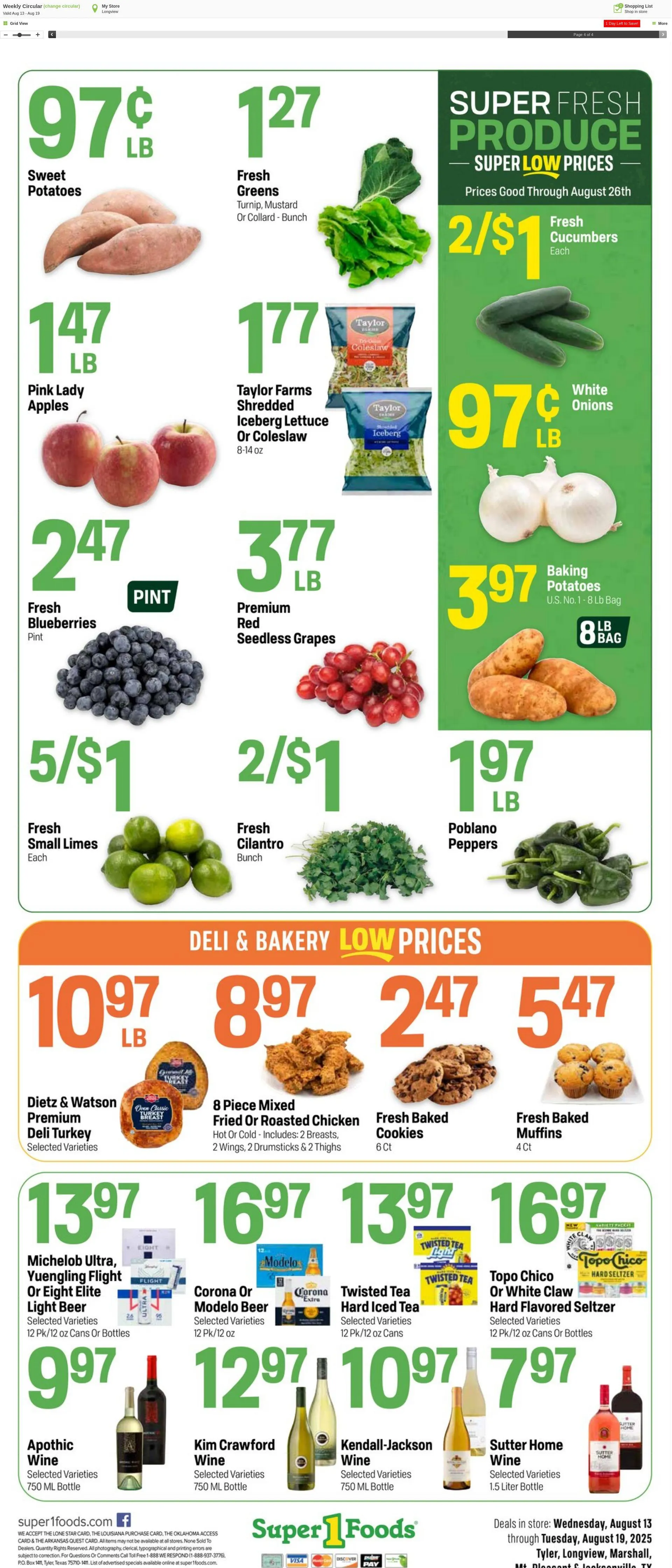 Weekly ad Super1Foods from August 20 to August 26 2025 - Page 4