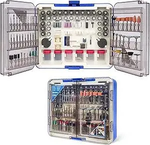 HARDELL Rotary Tool Accessories, Fits Dremel Rotary Tools, 508PCS Power Rotary Tool Bits with 1/8"(3.2mm) Diameter Shanks, Universal Fitment for Sanding, Drilling, Polishing, Carving, Polishing
