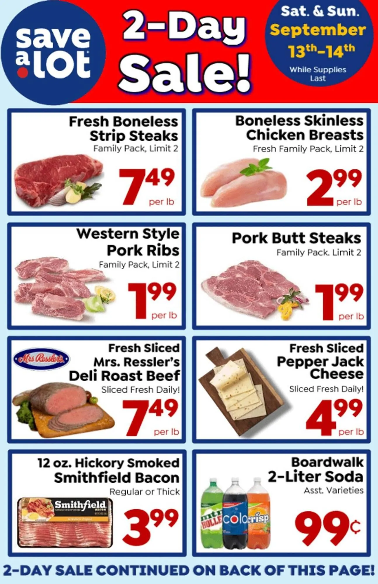Weekly ad Save a Lot weekly ad from September 13 to September 14 2025 - Page 1