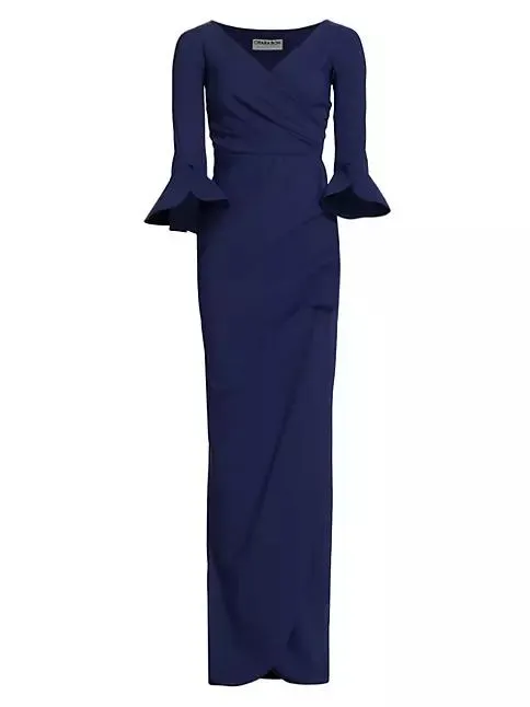 Zalfa Ruched Gown